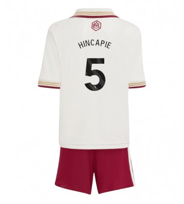 Arsenal Piero Hincapie #5 Tercera Equipación Niños 2025-26 Manga Corta (+ Pantalones cortos)
